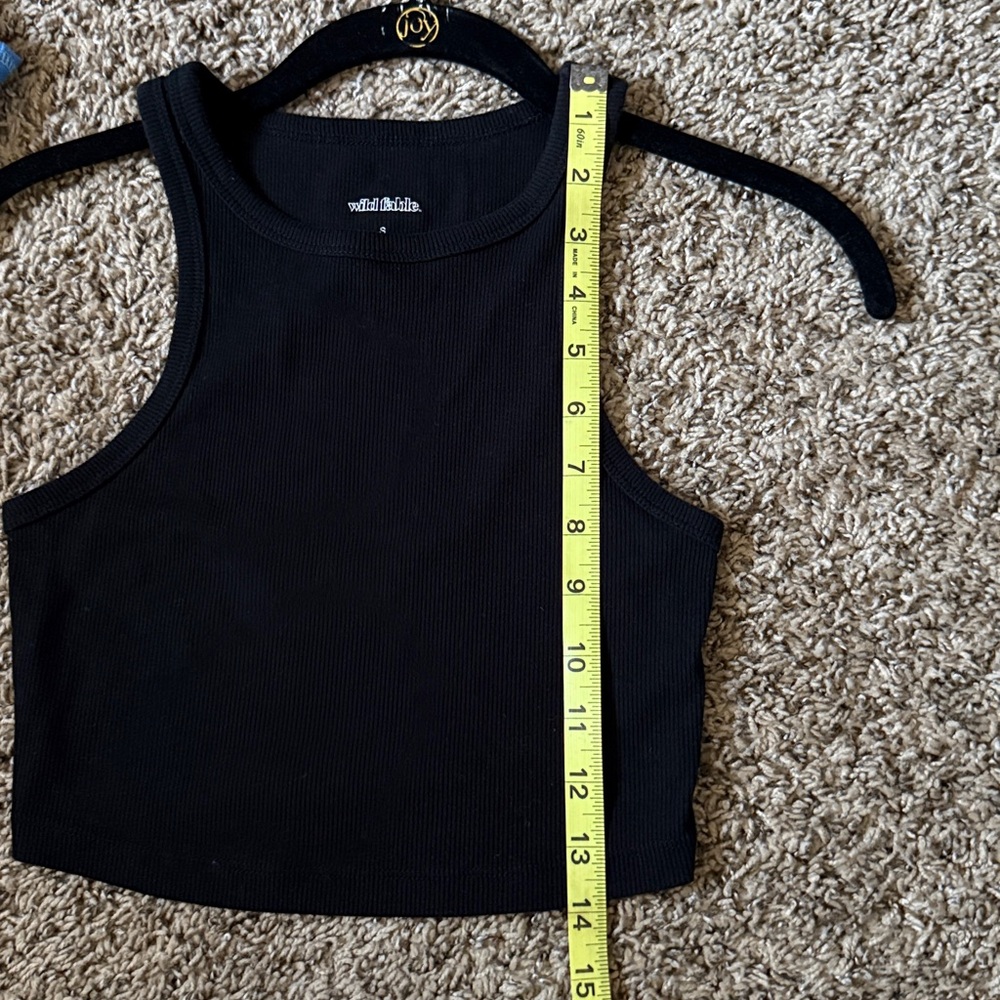 Wild Fable • Black Cropped Tank Top • Women’s Size Small - Picture 6 of 6